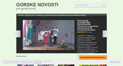 Desktop Screenshot of gorskenovosti.net